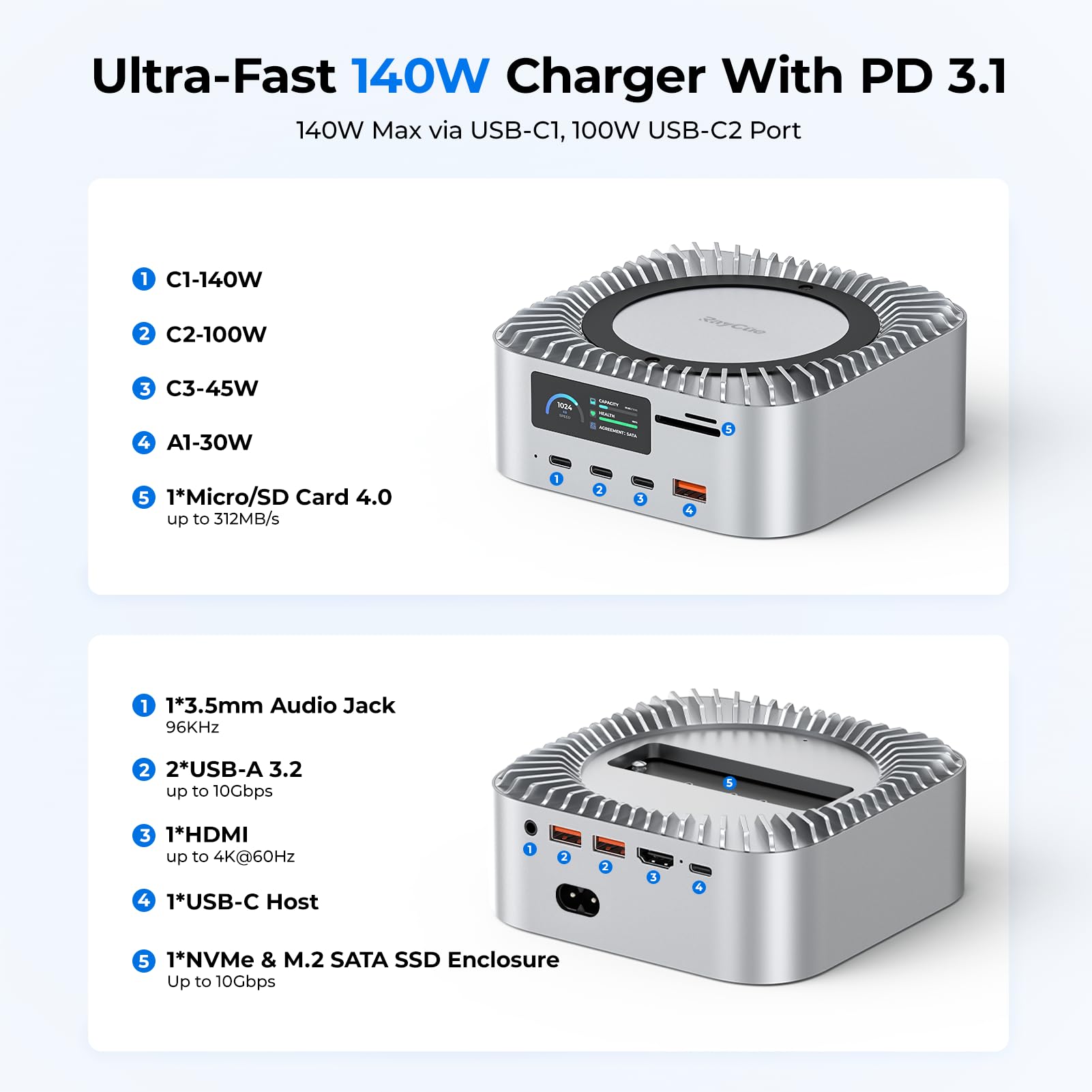 Amazon.com: RayCue All-in-One Charger Dock for Mac mini M4